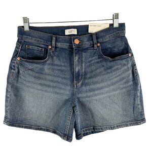 Loft Outlet Womens Size 6 Blue Jean Boyfriend‎ Shorts Mid Rise NWT